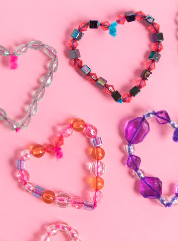Valentine's Day Beaded Hearts DIY – Kid Made Modern